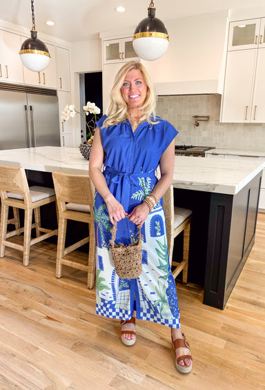 Santorini Is Calling Midi Dress - Groovy's