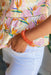 Hidden Paradise Bracelet In Fiesta Red, rounded disc stone beads in orange