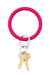 O-Venture Silicone Key Ring in I Scream Pink