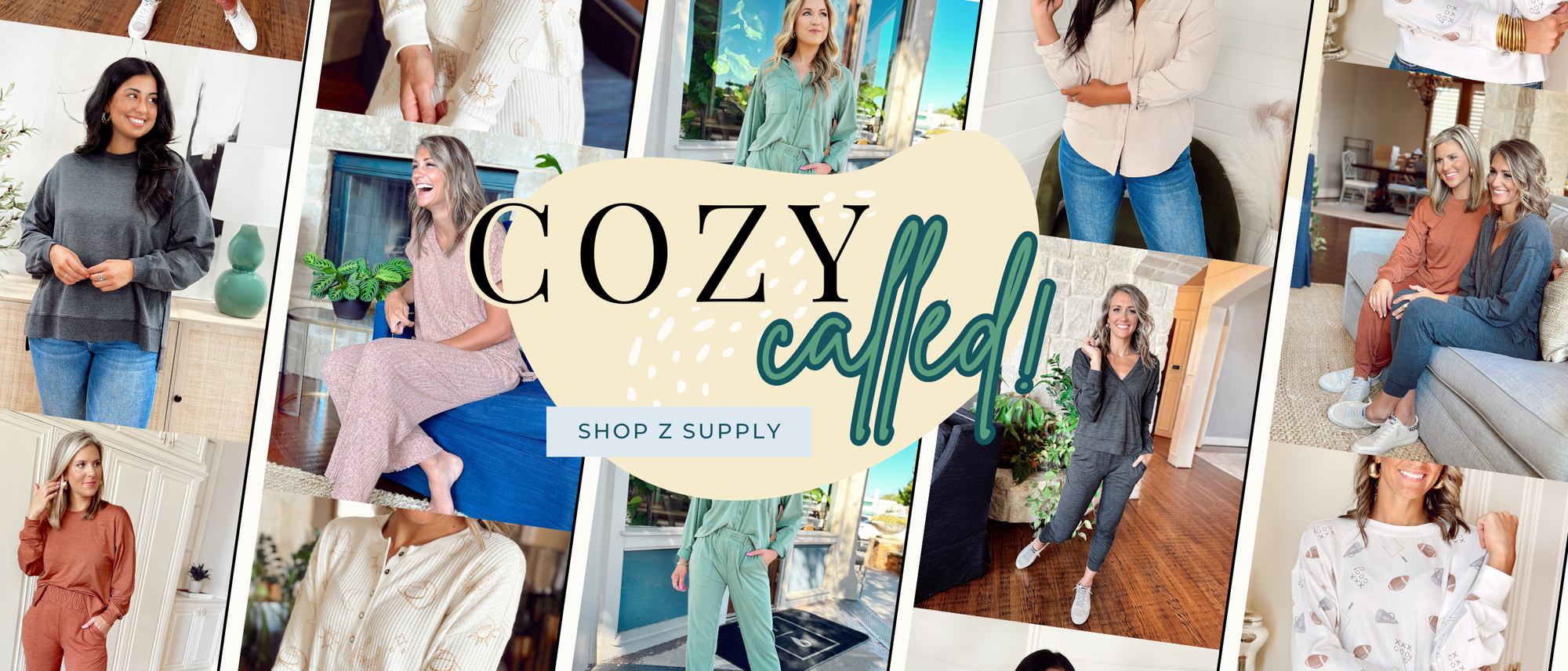 Cozy called! Shop our Z SUPPLY Collection: Models wearing numerous styles by Z SUPPLY including lounge sets, activewear sets and every day styles.