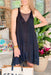 Capri Dress in Black, black mini dress with mesh netting detail