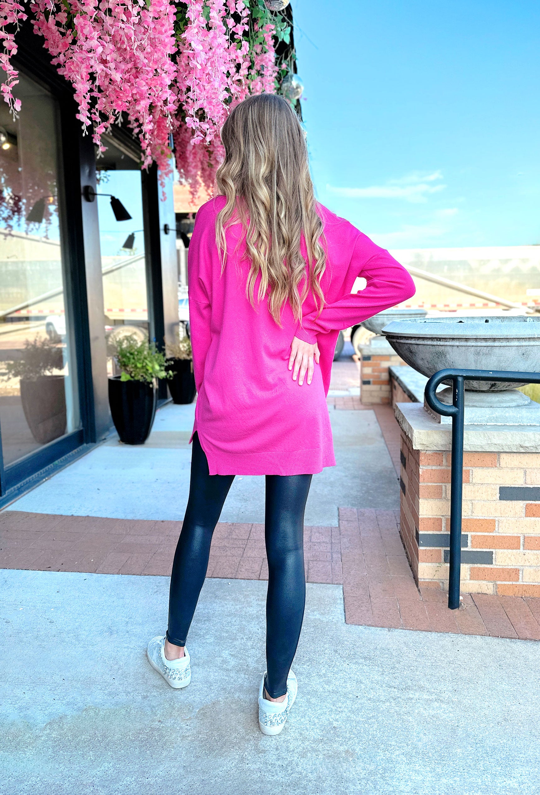 Dreamers Must Have Sweater in Electric Pink