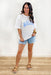 Malibu Graphic Tee, white oversized graphic tee with "malibu" printed on front in blue