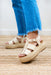 Mclean Espadrille Platform Sandals, beige strapped sandal with platform 