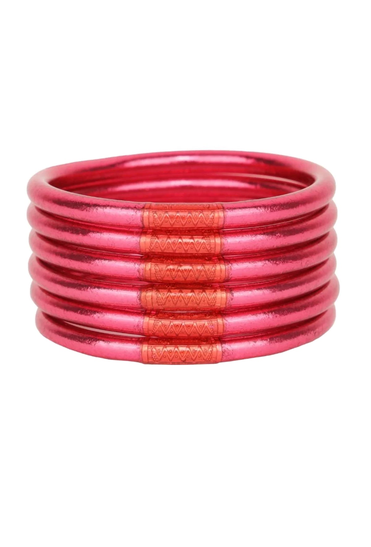 BUDHAGIRL Bangles in Pink Groovy's BUDHAGIRL Pink Bangles Set of 6