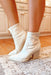 Rachell Ivory Leather Boot, Ivory faux leather boot with pointed toe