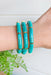 Summer Feelings Bracelet Set in Turqouise, set of three turqouise stretchy bracelets 
