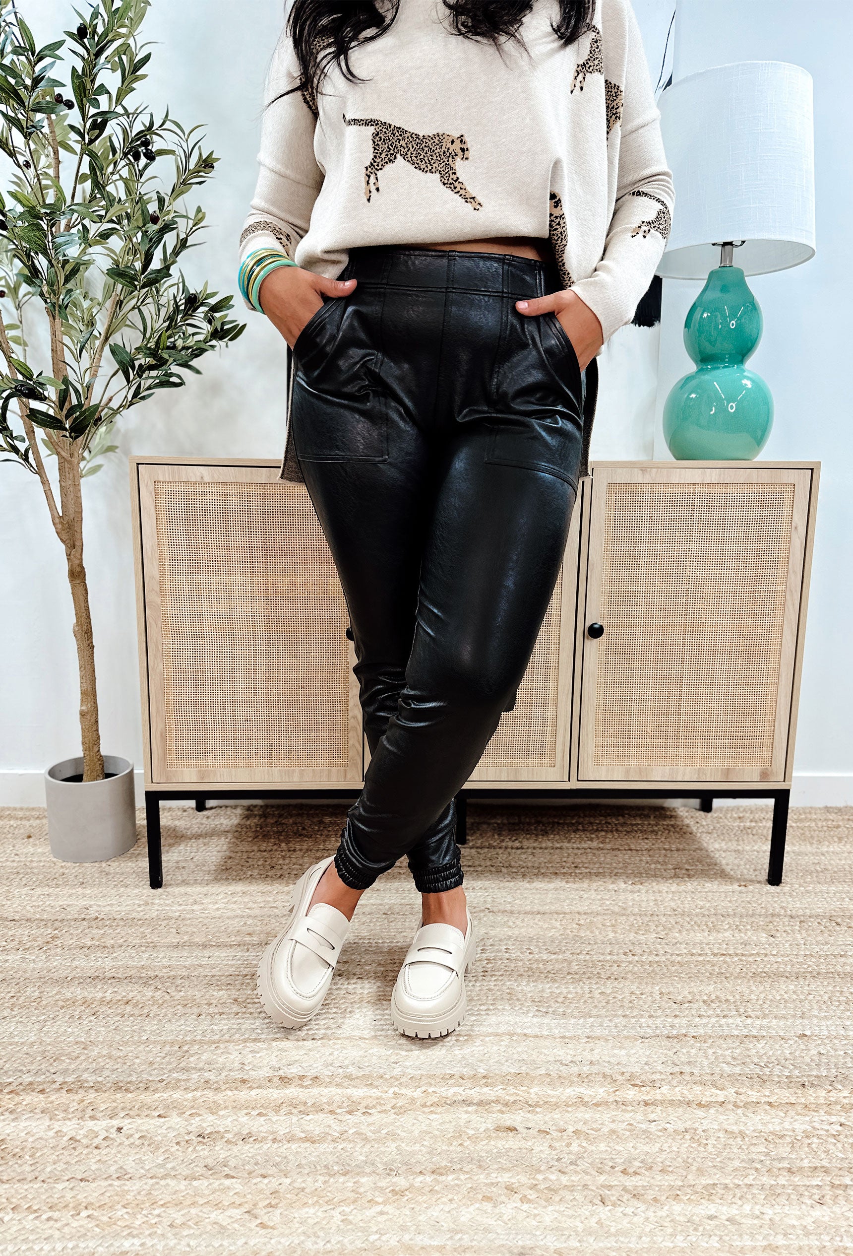 Leather Pants Best Spanx Dupe Spanx Faux Leather Joggers Groovy's