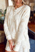 Z SUPPLY Western Henley Long Sleeve Top, cream waffle knit top with snap buttons and western graphics