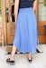 Tori Maxi Skirt in Azure, Blue maxi dress featuring a smocked waist and flowy fit