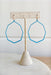 Tulum Toasts Earrings in Blue, blue drop earrings