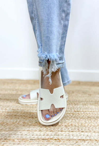 Bertini Bone Sandals, EVA bone slide with texturing on the top of the sandal 