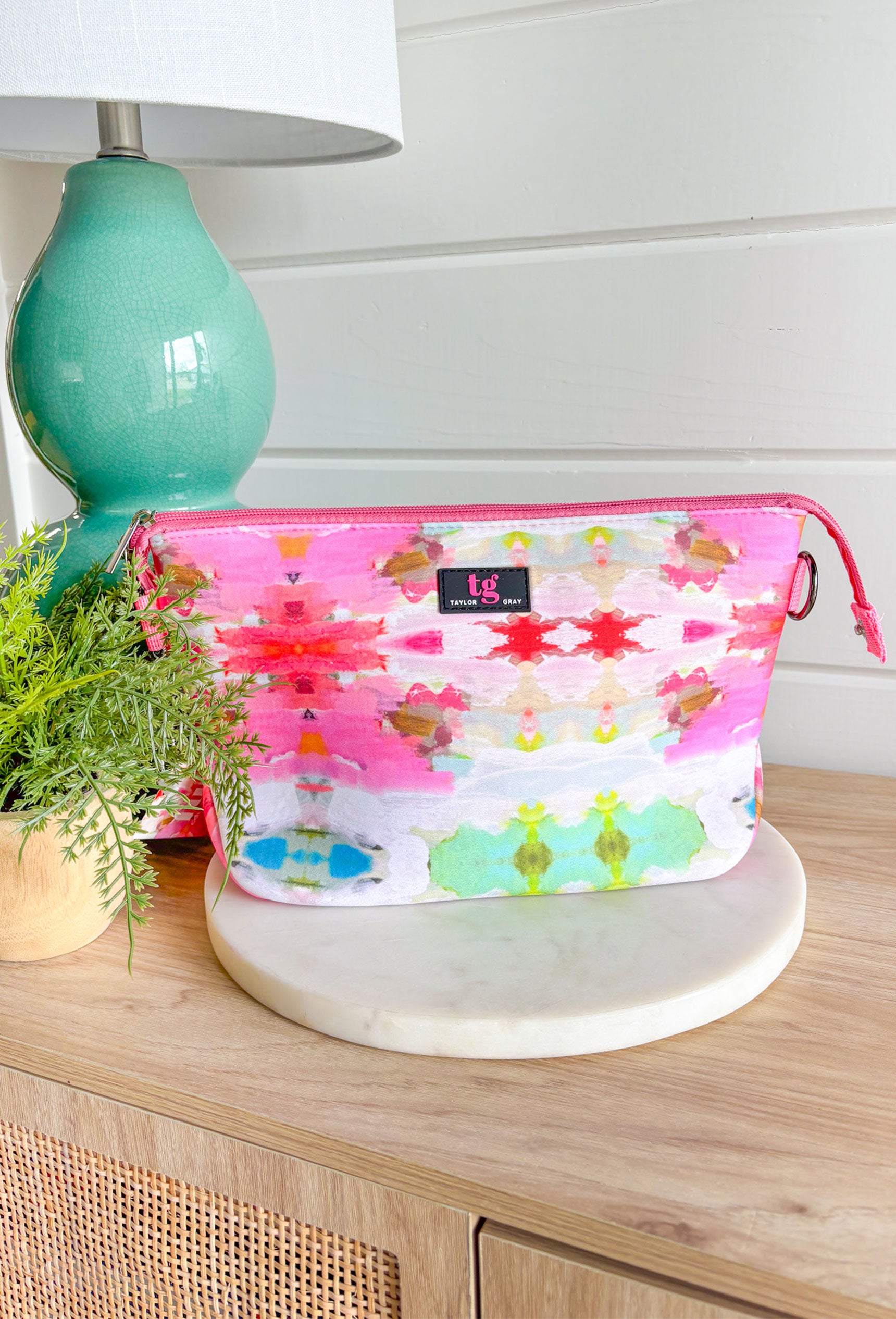 The Giverny Laura Park Neoprene Large Cosmetic Groovy's Taylor Gray