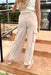 Here To Stay Pants in Light Taupe, light tan wide leg cargo pants with elastic waistband and drawstring