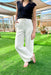 Z SUPPLY Cortez Pinstripe Pants, white wide leg pants with black pinstripes 