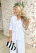 Z SUPPLY Kaili Button Up Gauze Top in White, white gauze button up with two front pockets