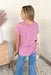 Z SUPPLY Laid Back Slub Top in Dusty Orchid, light weight short sleeve t-shirt in a muted pink