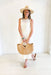 Z SUPPLY Mallorca Midi Dress, white crochet knit sleeveless dress, lined 