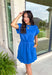 Across The Boardwalk Dress in Blue - Groovy's