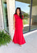 Distant Memory Midi Dress in Red - Groovy's