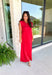Distant Memory Midi Dress in Red - Groovy's