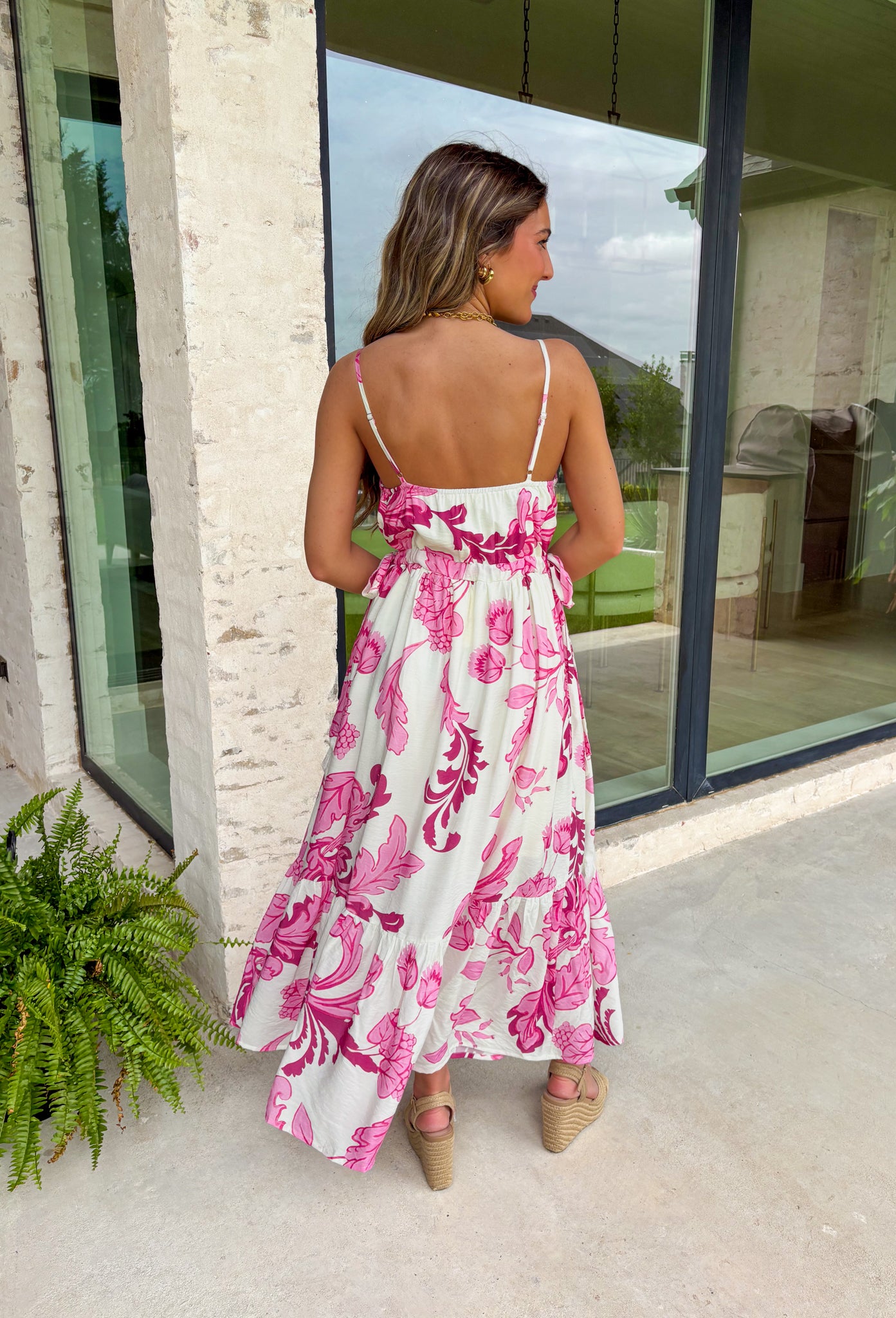 Heart On The Line Midi Dress - Groovy's