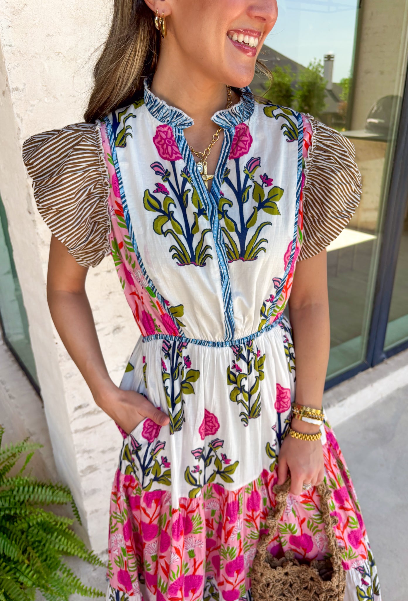 Seize The Day Floral Midi Dress - Groovy's