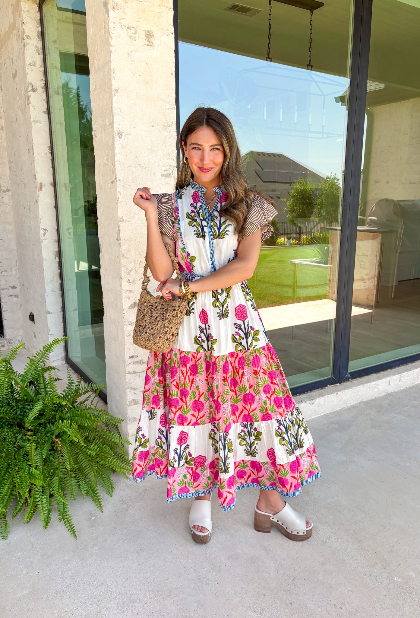 Seize The Day Floral Midi Dress - Groovy's