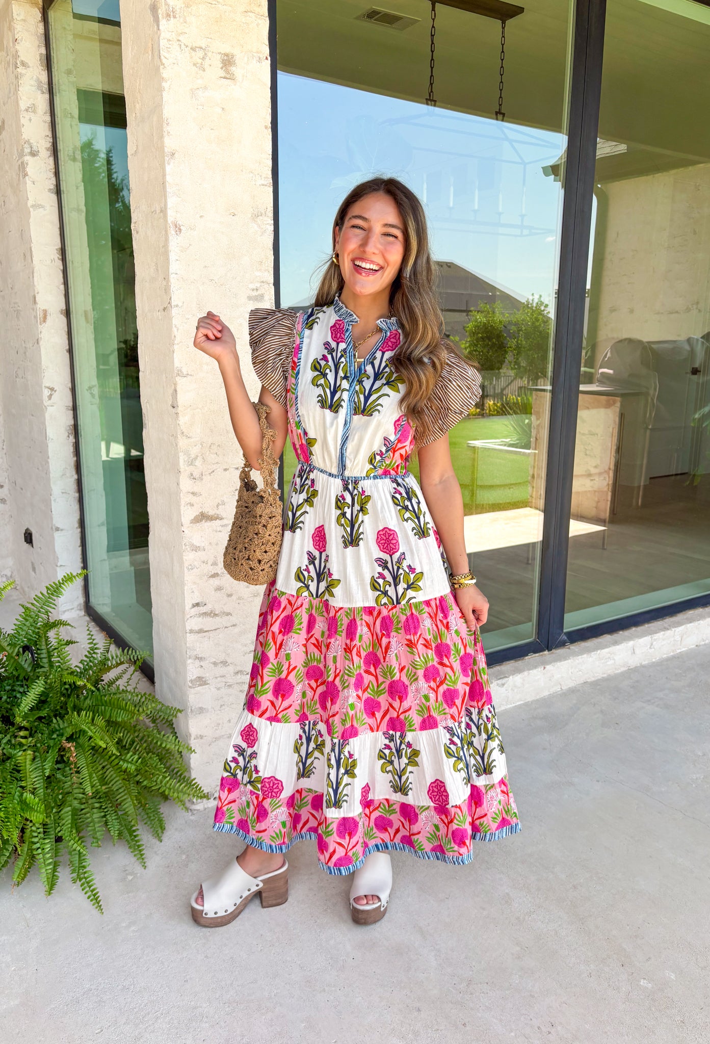 Seize The Day Floral Midi Dress - Groovy's