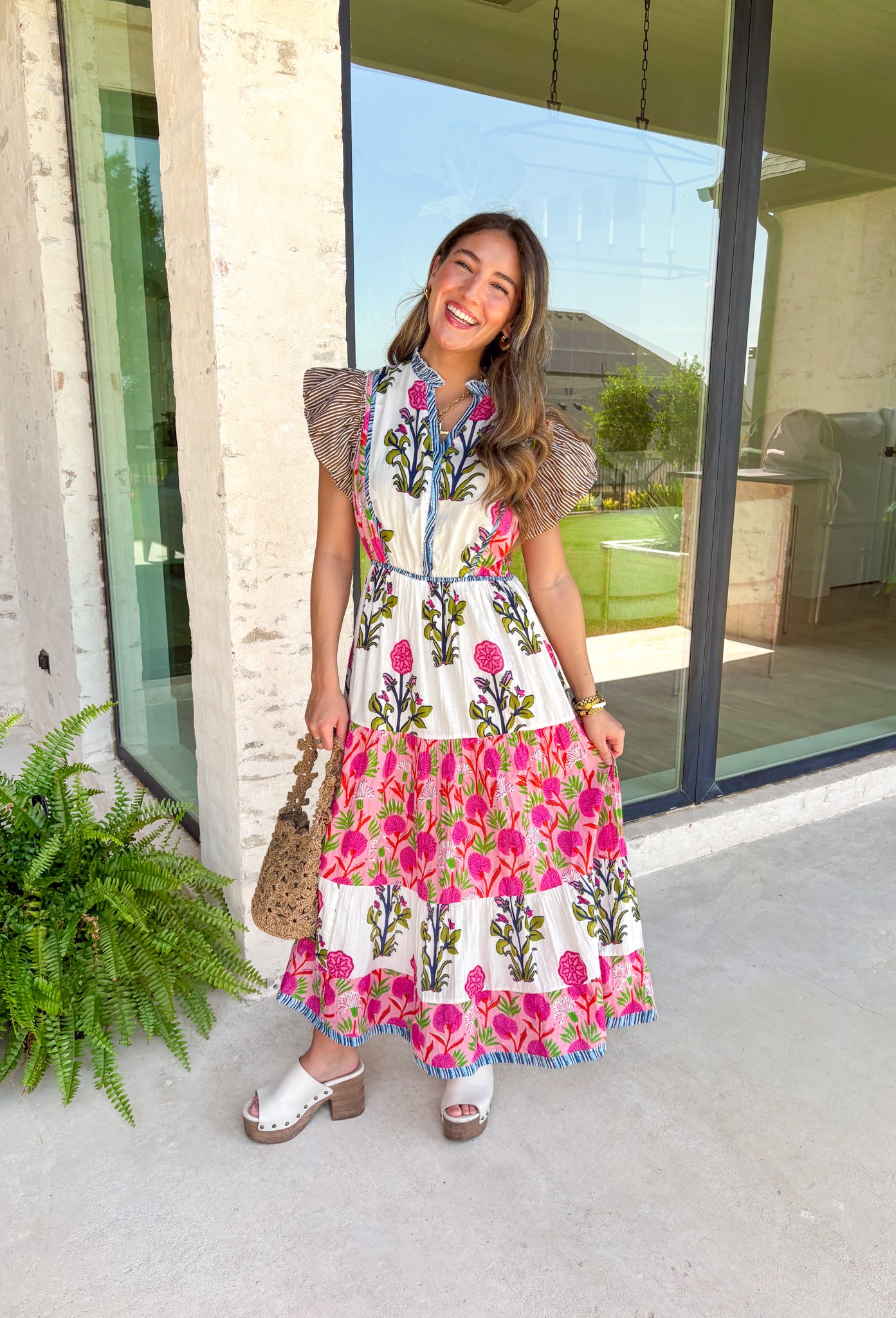 Seize The Day Floral Midi Dress - Groovy's