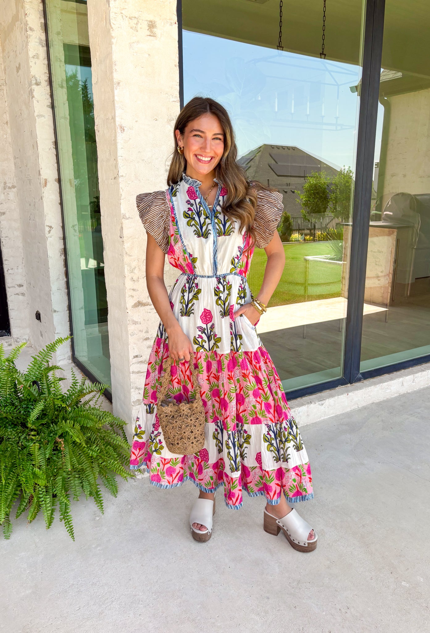 Seize The Day Floral Midi Dress - Groovy's