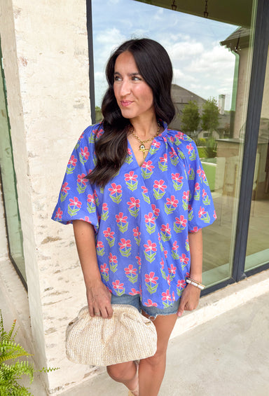 Warm Breeze Floral Top - Groovy's