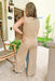 Z SUPPLY Scout Jersey Flare Pant in Rattan, Elastic waist band wide leg lounge pant in sand