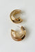 Basic Instincts Hoop Earrings, chunky gold hoop 