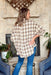 Driving Country Roads Flannel, cream, brown, and navy flannel 
