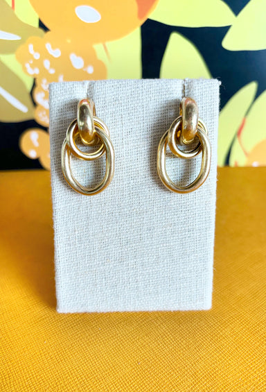 Everything Has Changed Earrings, gold stacked ring earrings 