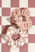 Kitsch Microfiber Towel Scrunchies in Checker