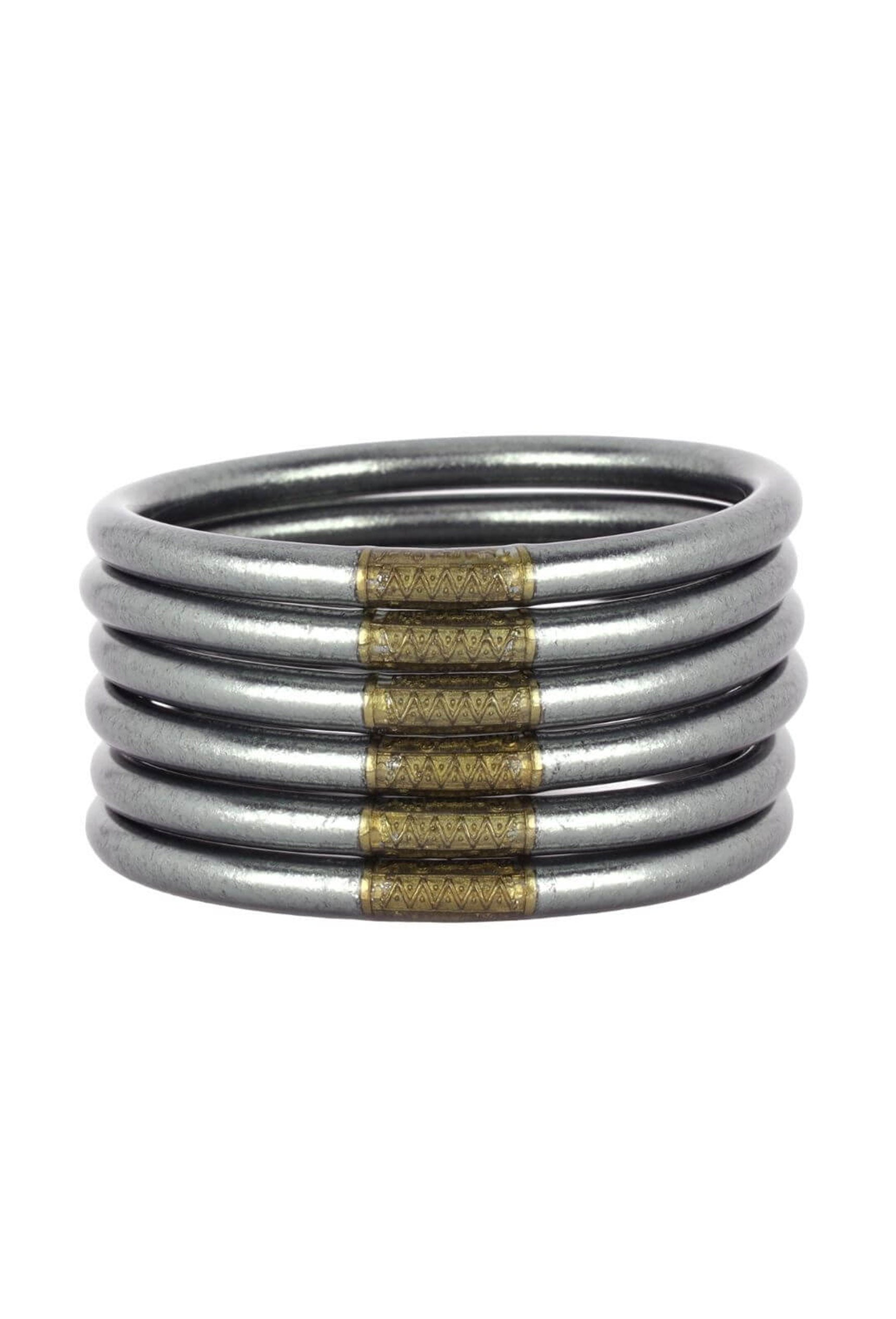 BUDHAGIRL Bangles in Graphite Groovy's