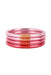 BUDHAGIRL Bangles in Carousel Pink, ombre of pink bangles, hot pink to light pink, set of 4