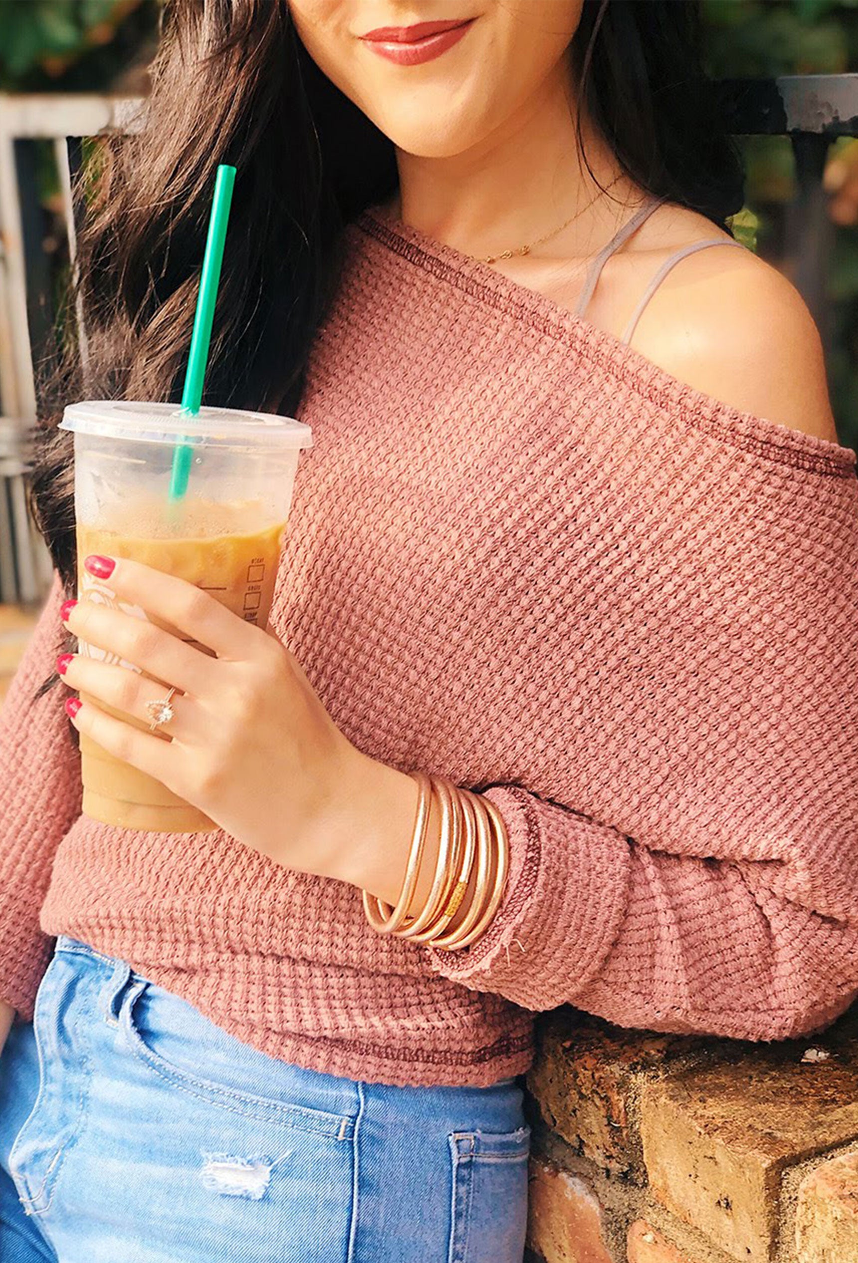 BUDHAGIRL Bangles in Champagne Groovy's - Main Image