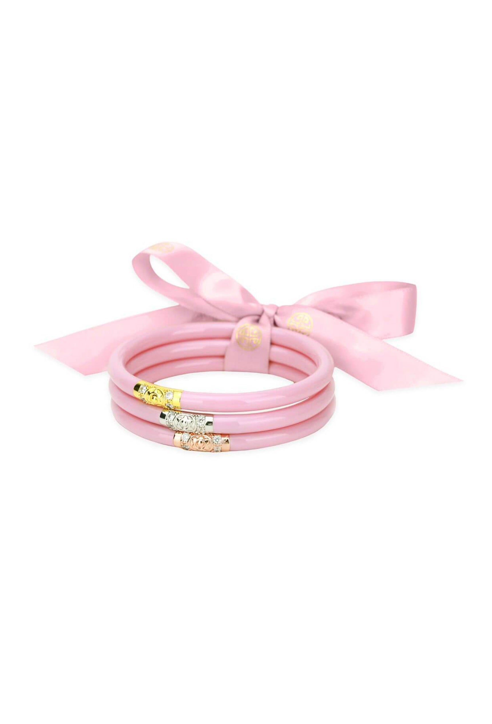 Budhagirl All Weather Bangles in Pink, Three Kings All Weather Bangles in Pink, Budhagirl Three Kings Bangles