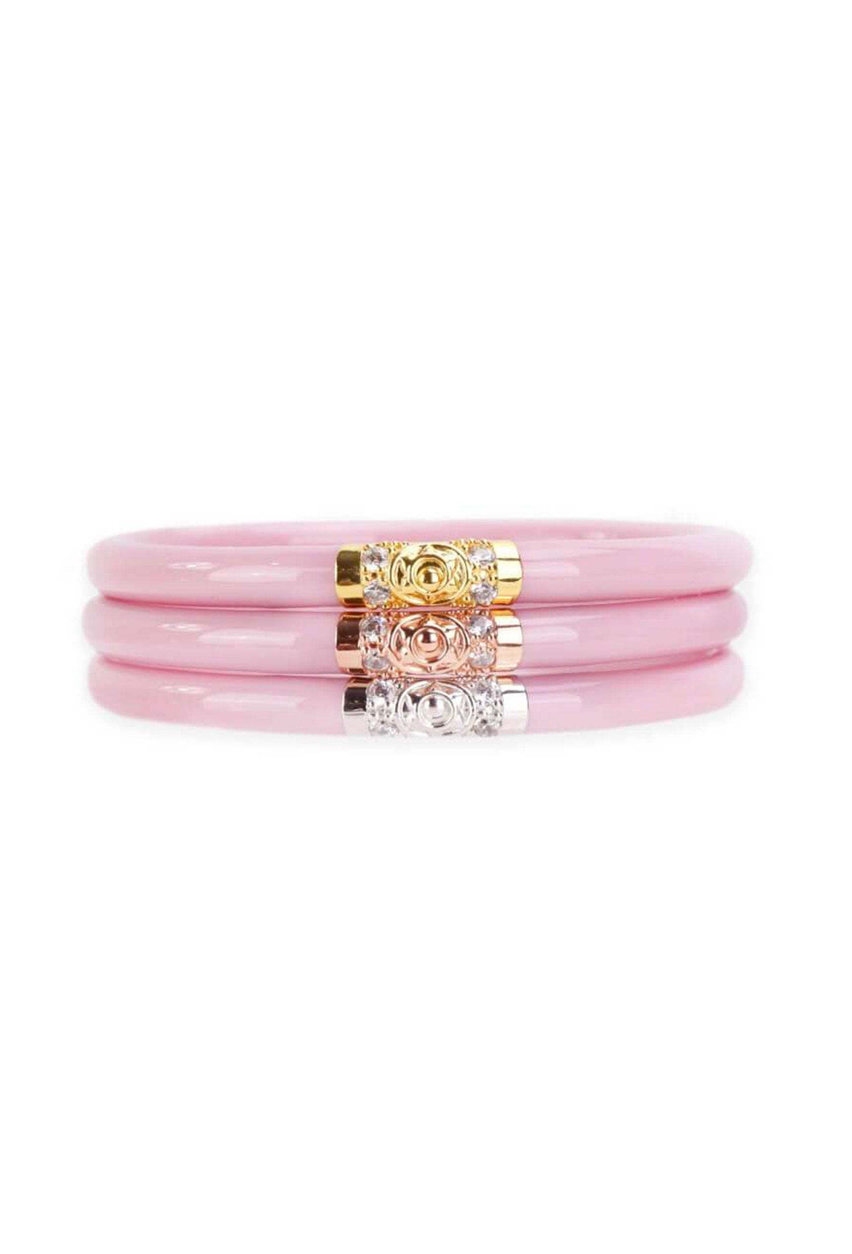 Budhagirl All Weather Bangles in Pink, Three Kings All Weather Bangles in Pink, Budhagirl Three Kings Bangles
