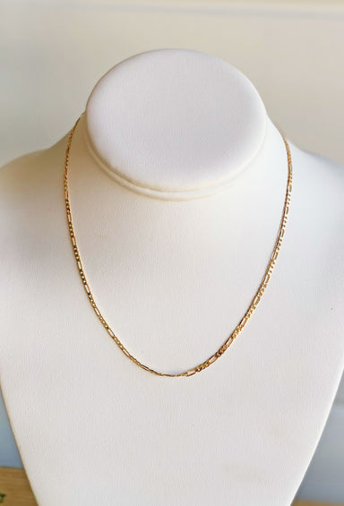 Elena Dainty Gold Chain Necklace, dainty gold chain link necklace, lobster clasp