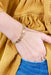 Gold Bead Word Stretch Bracelet, gold colorful word bracelets, faith bracelet