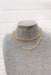 Gold Double Layer Paperclip Necklace, set of 2 lightweight necklaces to give a layering look