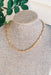 Gold Statement Link Necklace, single bike linked chain necklace 