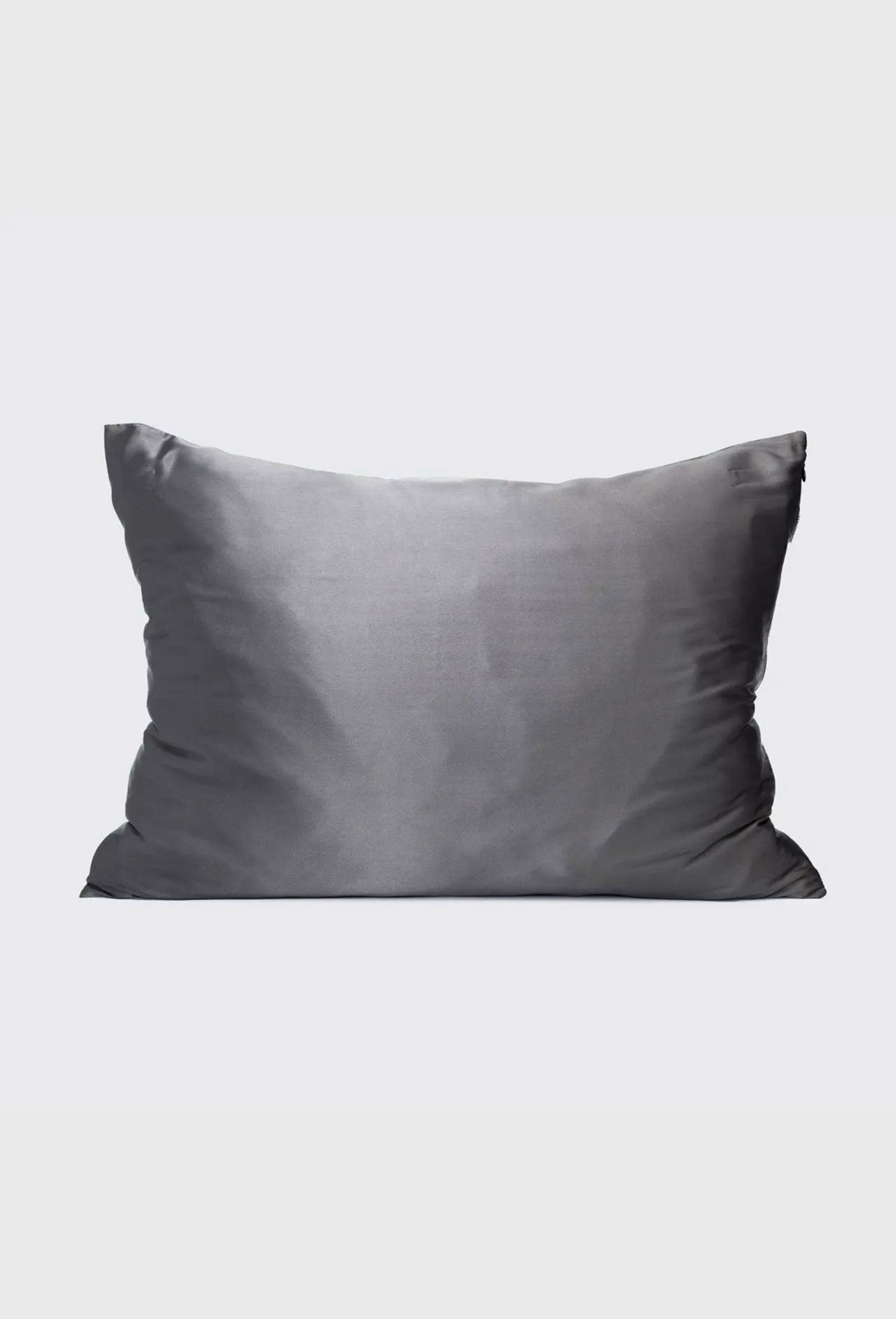 Kitsch Satin Pillowcase in Charcoal, satin pillowcase