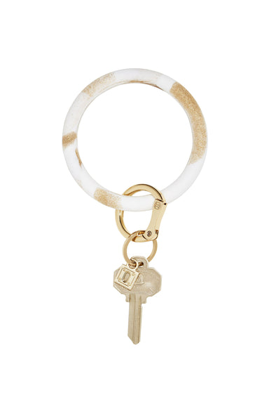 gold marble key ring, silicone key ring, hands free key ring, oventure key ring