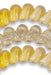 TELETIES Large Hair Ties - Sunshine, set of 3 hair coils. yellow