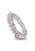 TELETIES Large Hair Ties - Party People, clear coil hair ties with rainbow confetti glitter inside 